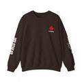 HOLDTHE49 Services Paramedic Full Print Crewneck in Dark Chocolate