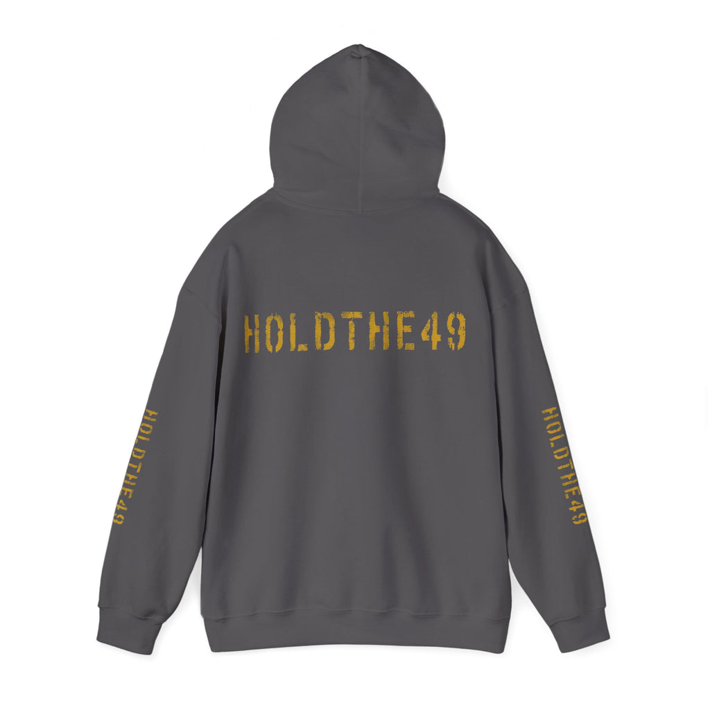 HOLDTHE49 Vintage Military Stencil Hoodie Full Print, alternate view