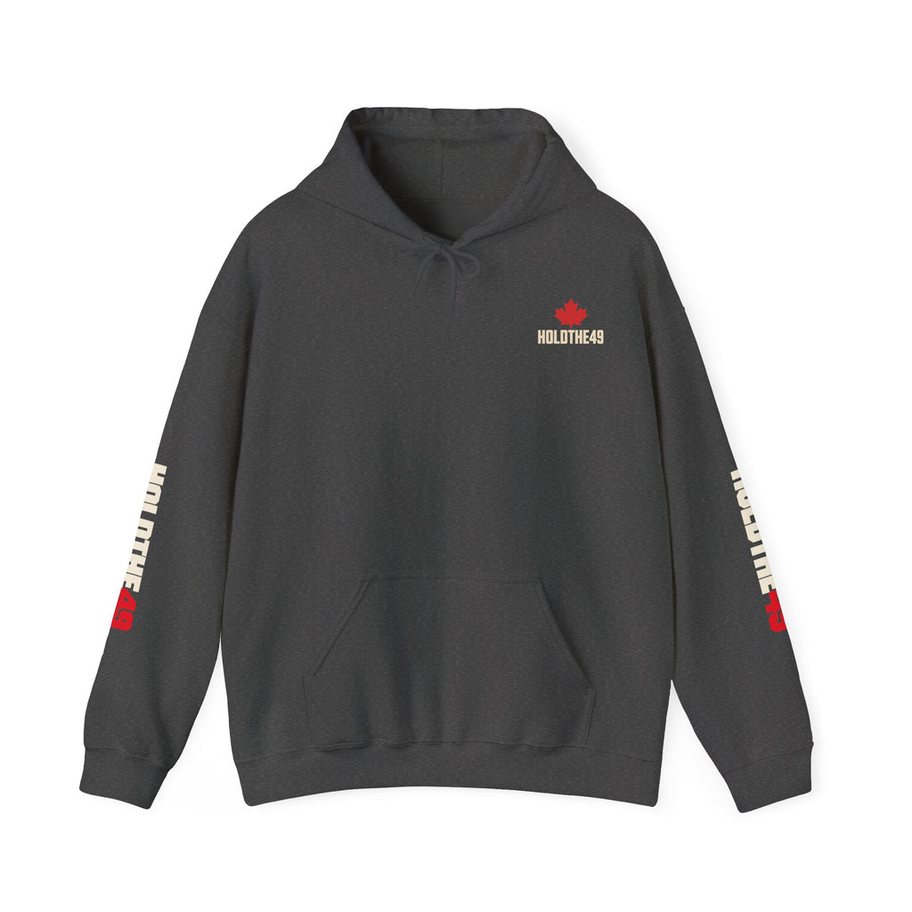 HOLDTHE49 Angry Beaver Full Print Hoodie in Dark Heather