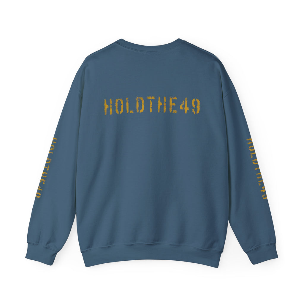 HOLDTHE49 Vintage Military Stencil Crewneck Full Print, alternate view