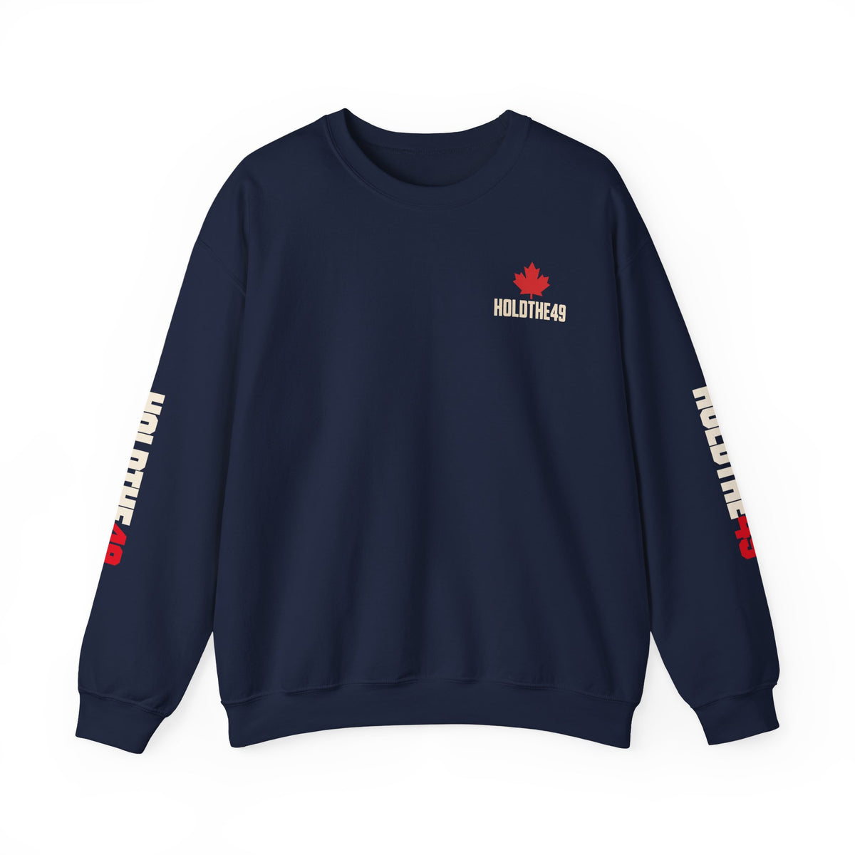 HOLDTHE49 Angry Beaver Full Print Crewneck in Navy