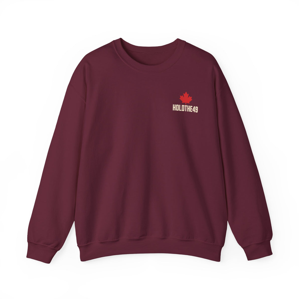 HOLDTHE49 Angry Beaver Crewneck in Maroon