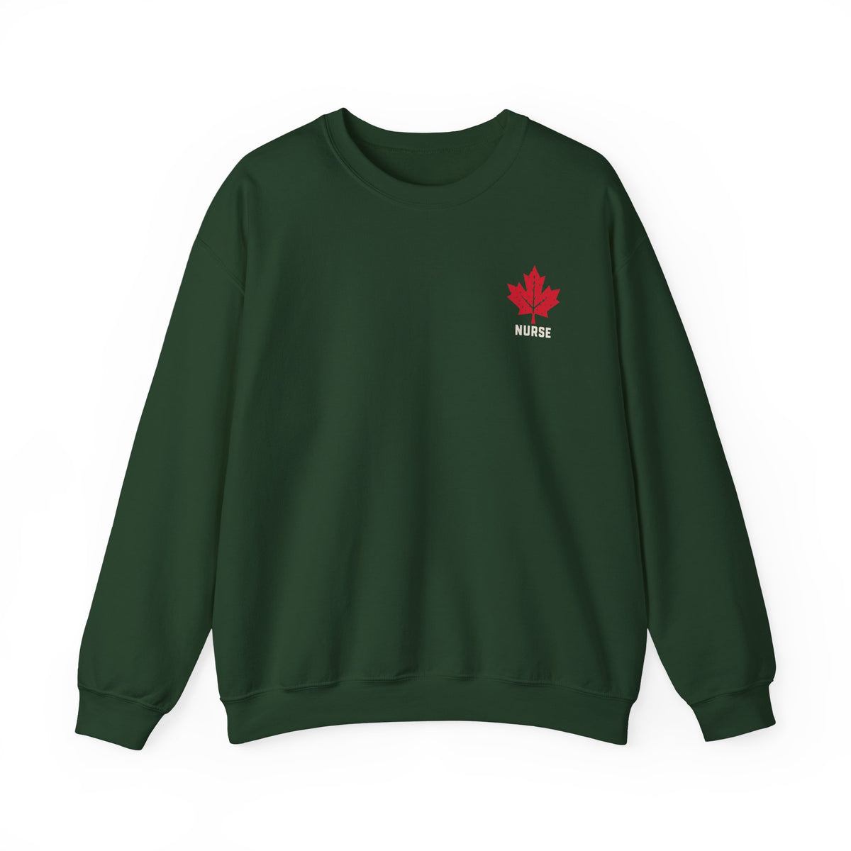 HOLDTHE49 Services Nurse Crewneck in Forest Green