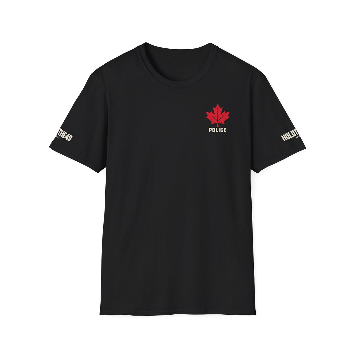 HOLDTHE49 Services Police Full Print Tee in Black