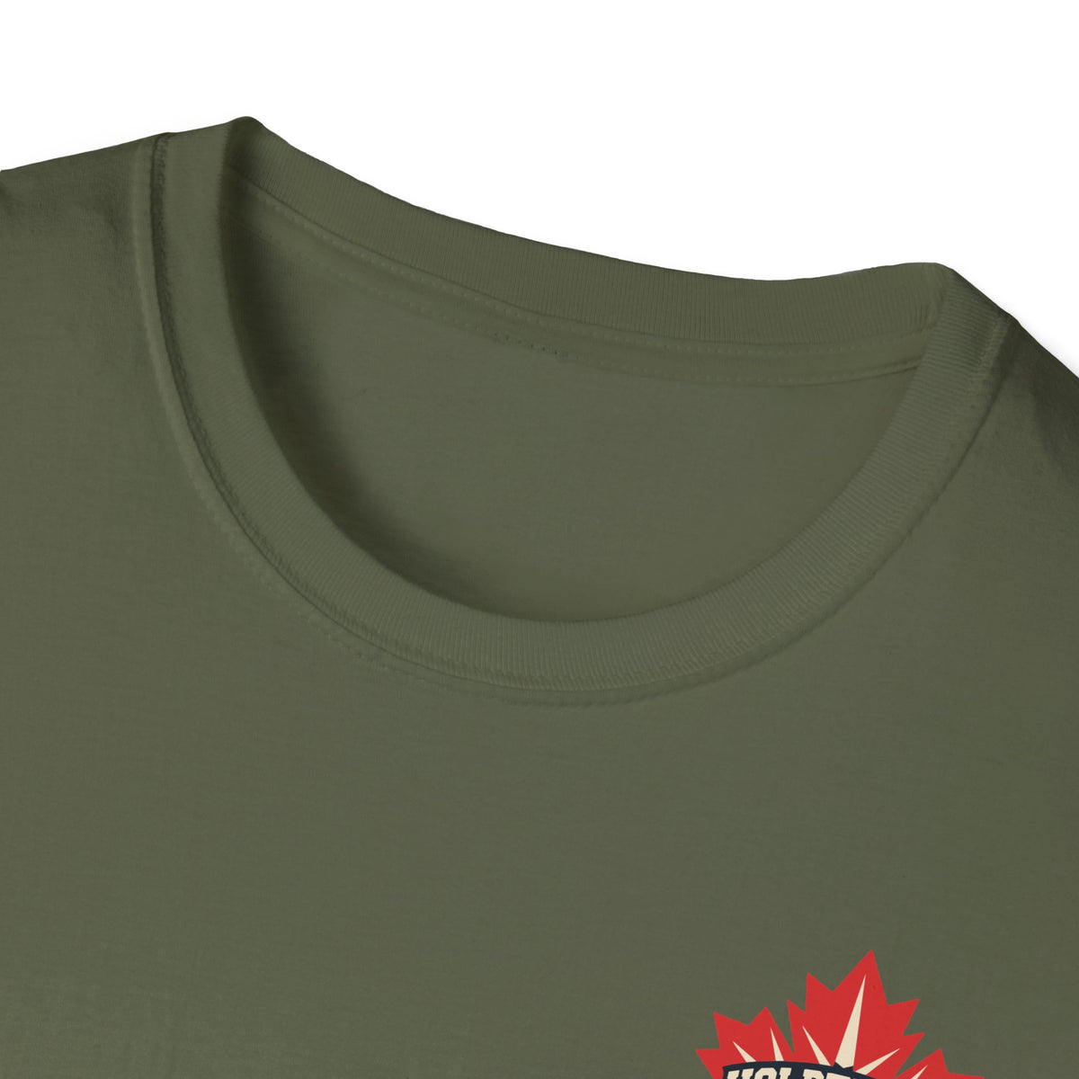 HOLDTHE49 Hockey Full Print Tee in Military Green
