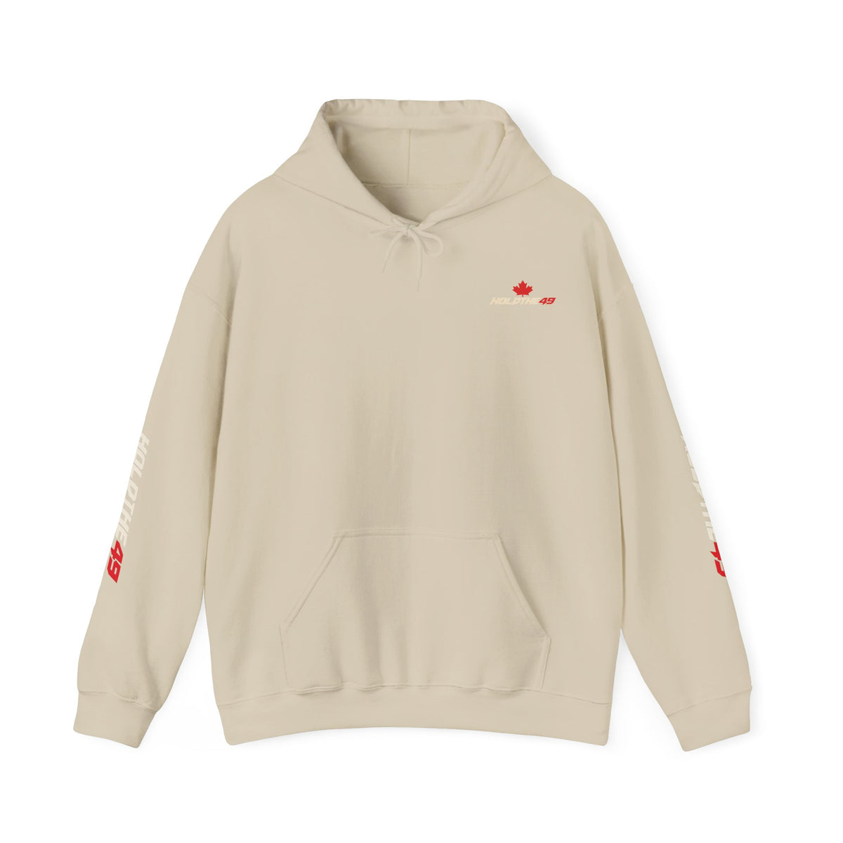 HOLDTHE49 Predator Goose Full Print Hoodie in Sand