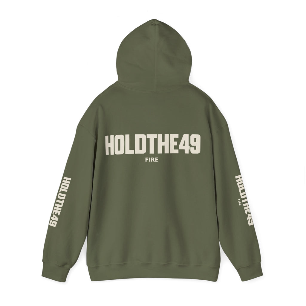 HOLDTHE49 Services Fire Full Print Hoodie, alternate view