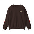HOLDTHE49 Predator Goose Full Print Crewneck in Dark Chocolate