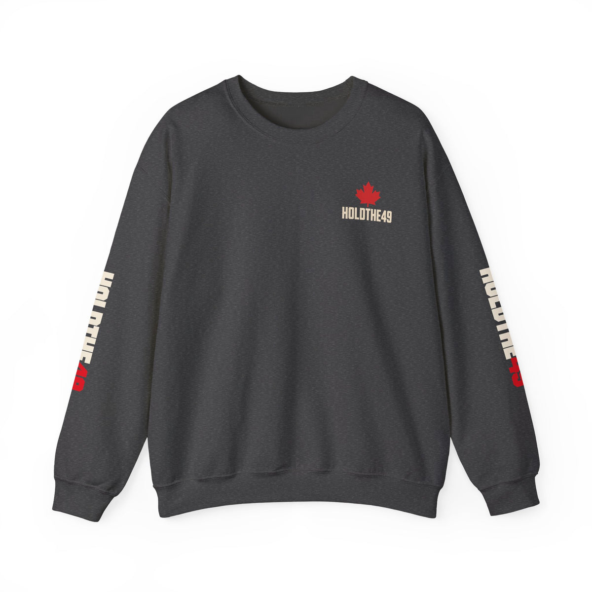 HOLDTHE49 Angry Beaver Full Print Crewneck in Dark Heather