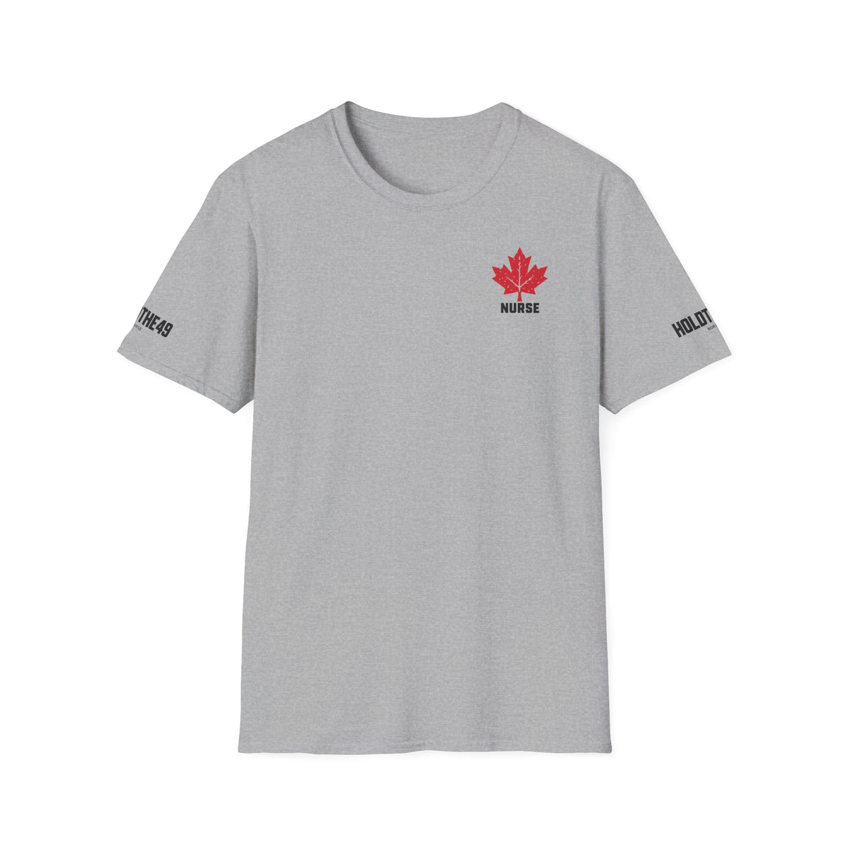 HOLDTHE49 Services Nurse Full Print Tee in Sport Grey