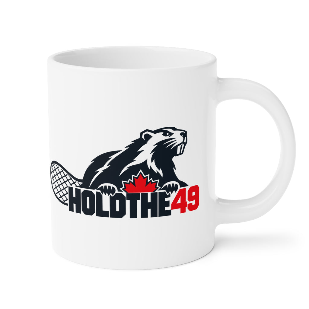 HOLDTHE49 Lifestyle Angry Beaver Ceramic Mug, alternate view