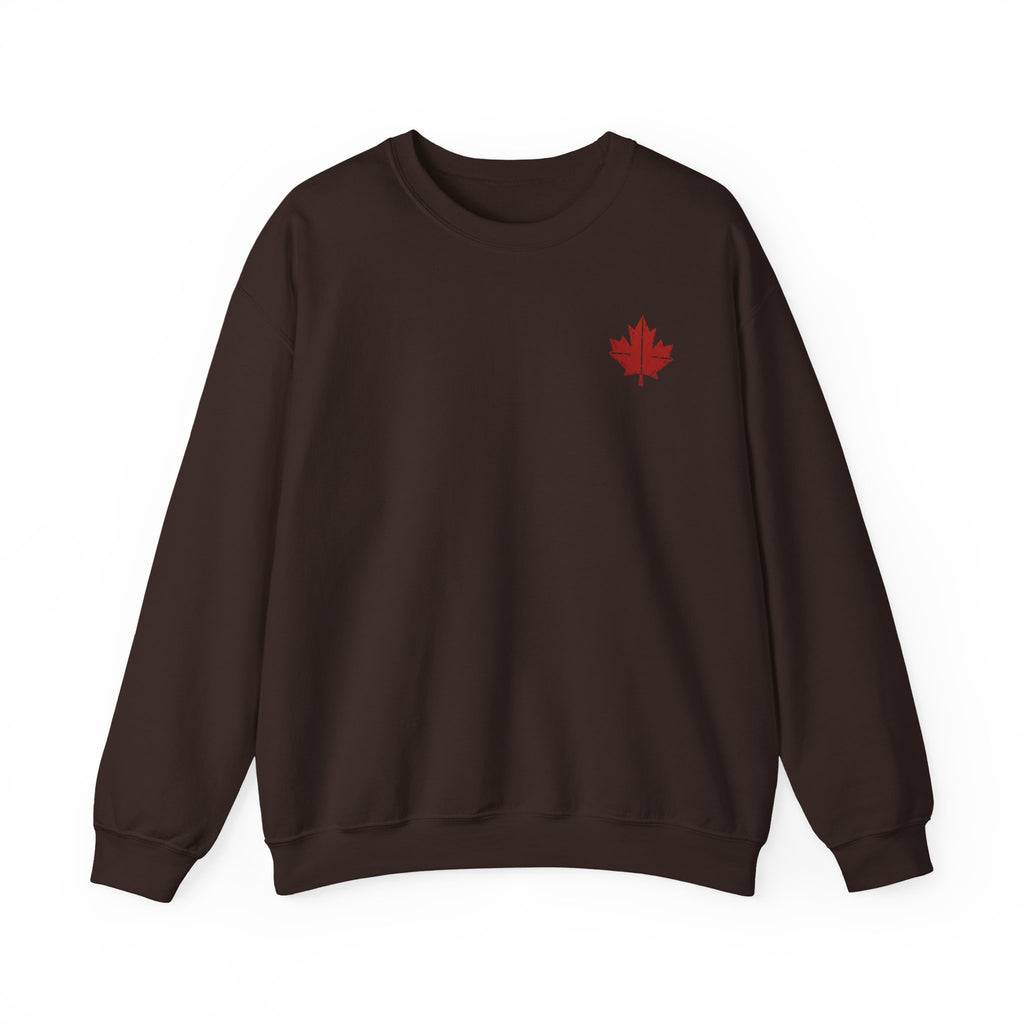 HOLDTHE49 Vintage Military Stencil Crewneck in Dark Chocolate