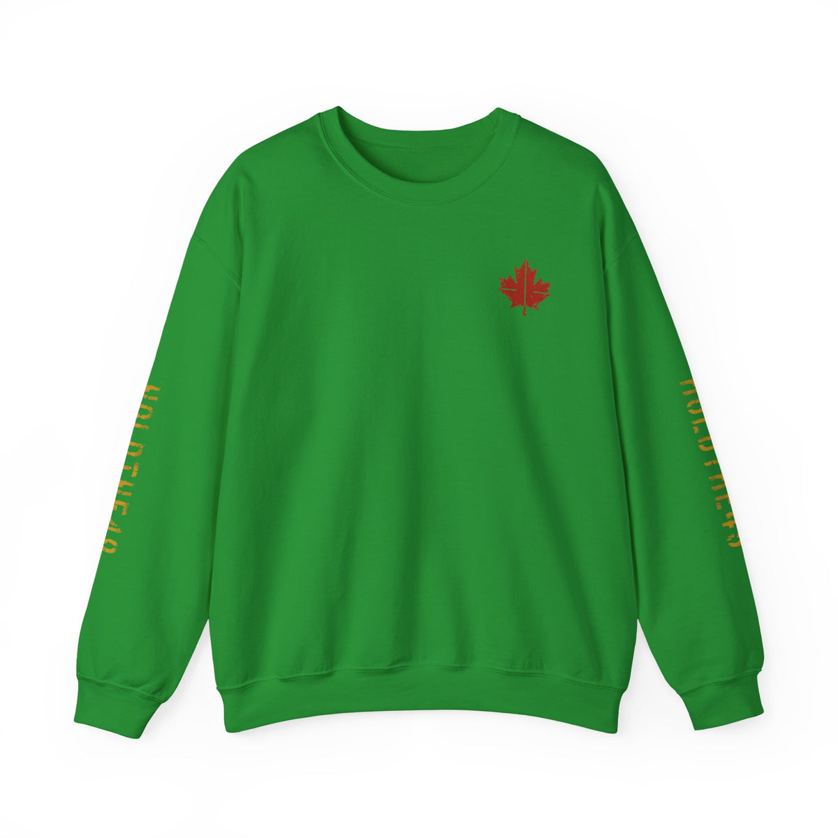 HOLDTHE49 Vintage Military Stencil Crewneck Full Print in Irish Green