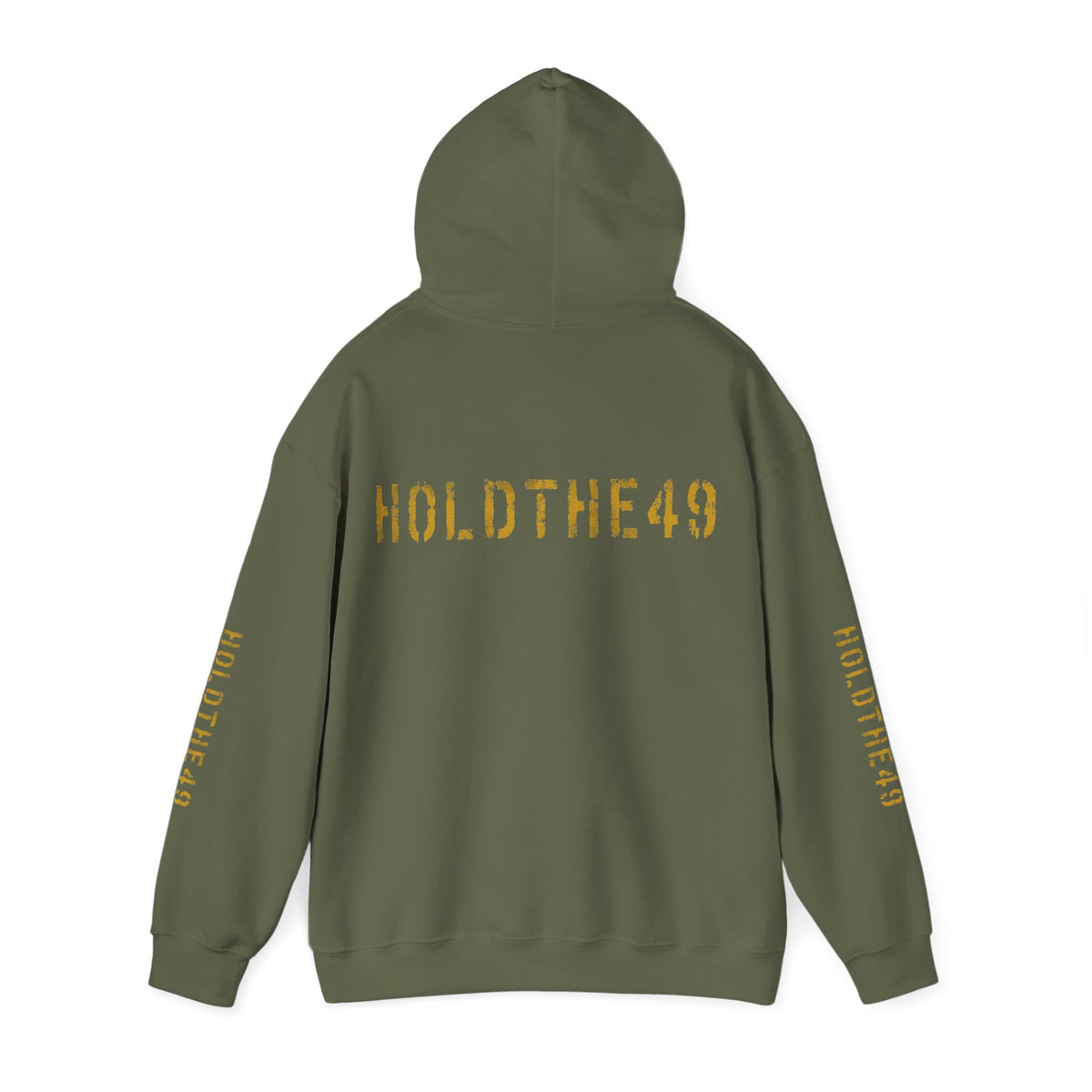 HOLDTHE49 Vintage Military Stencil Hoodie Full Print, alternate view