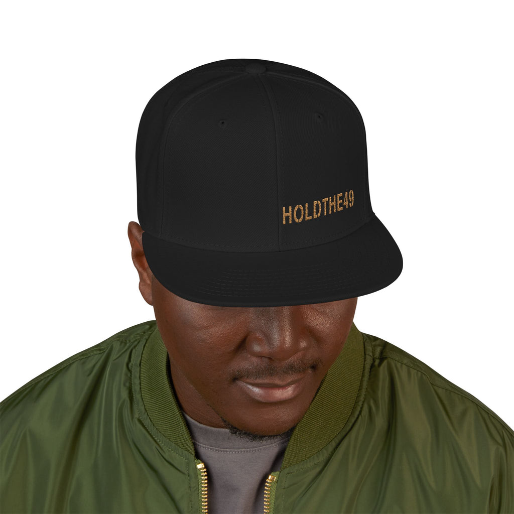 HOLDTHE49 Embroidered Subtle Print Snapback, alternate view