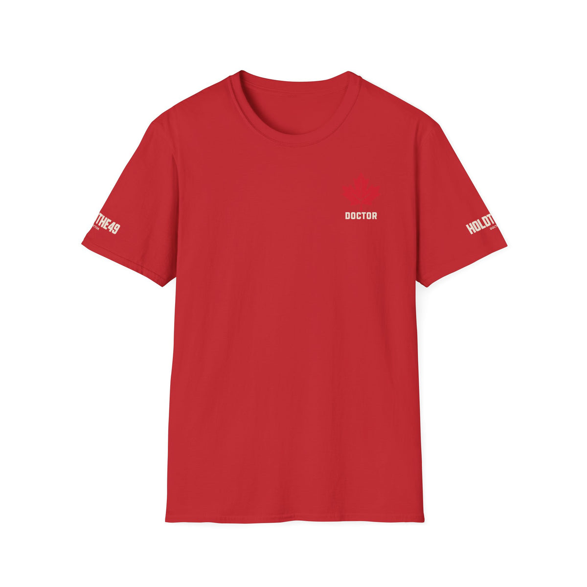 HOLDTHE49 Services Doctor Full Print Tee in Red