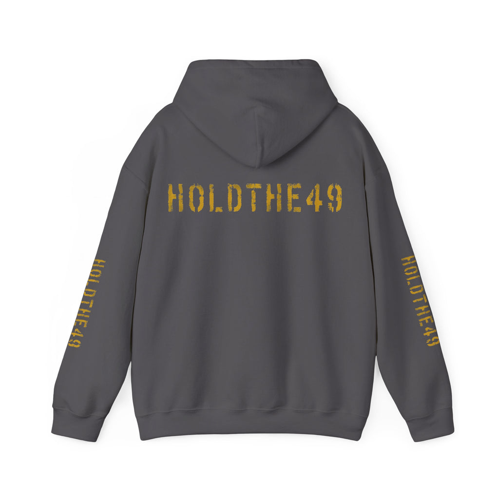 HOLDTHE49 Vintage Military Stencil Hoodie Full Print, alternate view