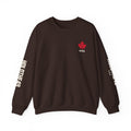 HOLDTHE49 Services Nurse Full Print Crewneck in Dark Chocolate