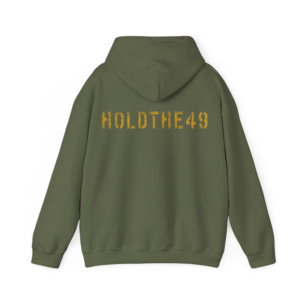 HOLDTHE49 Vintage Military Stencil Hoodie, alternate view