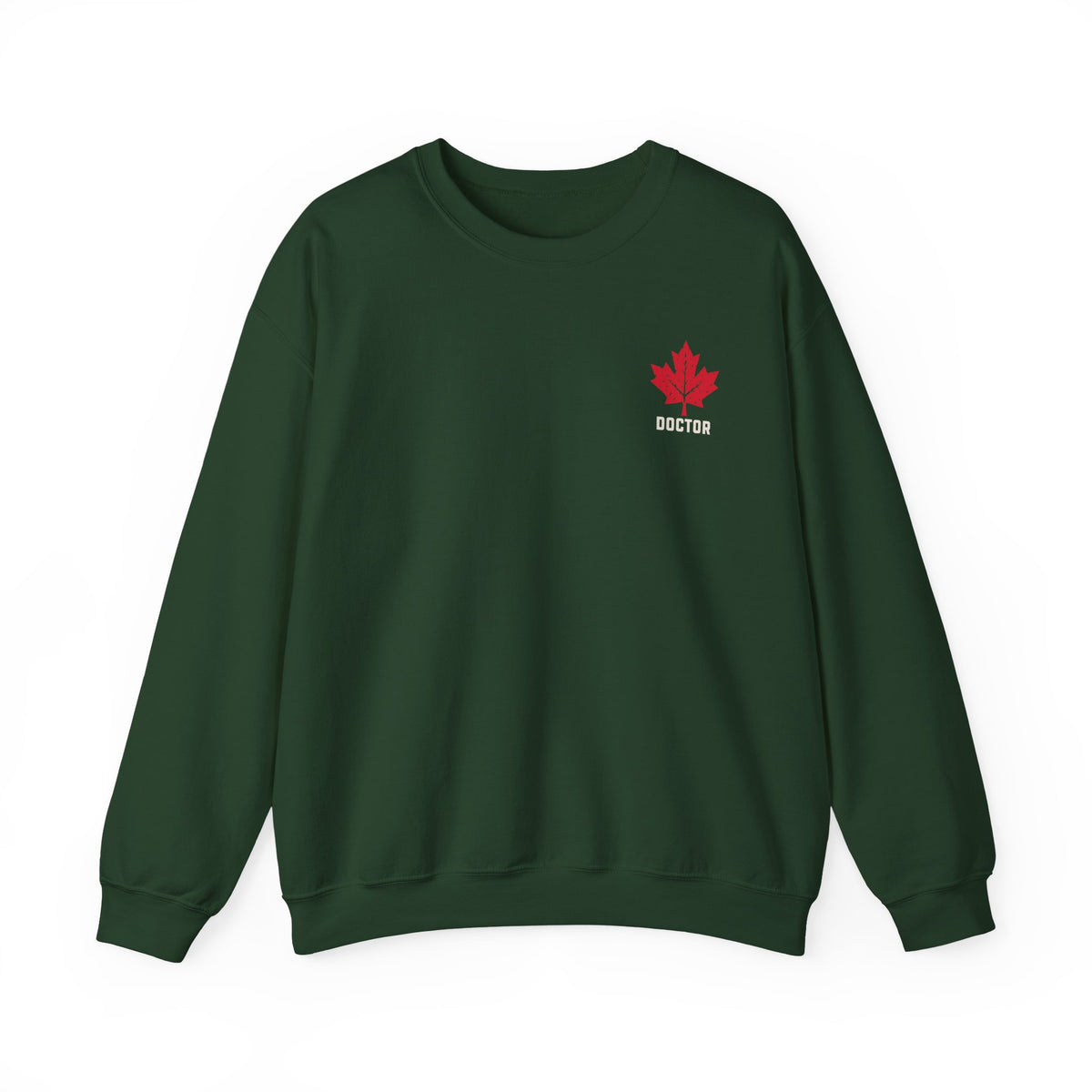 HOLDTHE49 Services Doctor Crewneck in Forest Green