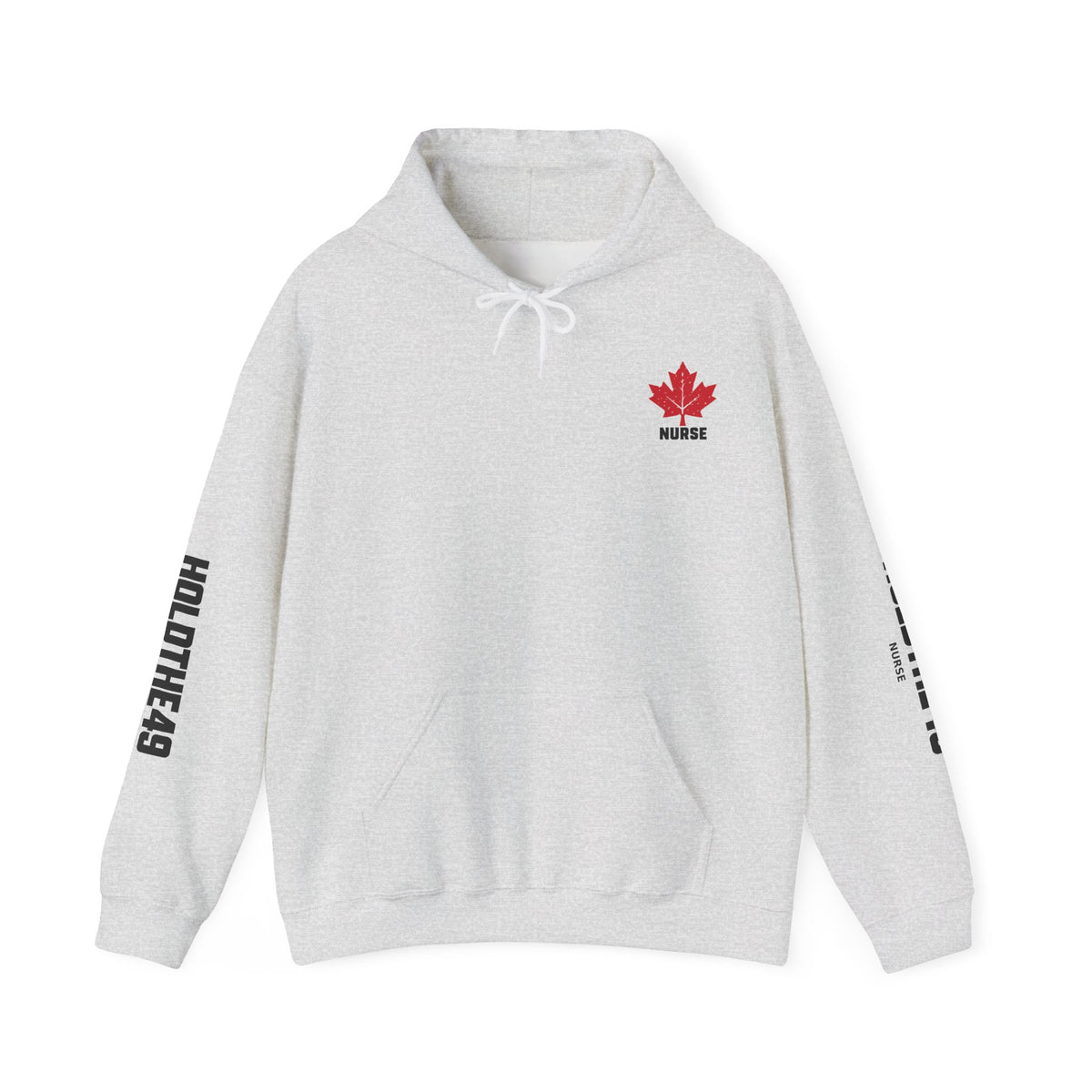 HOLDTHE49 Services Nurse Full Print Hoodie in Ash