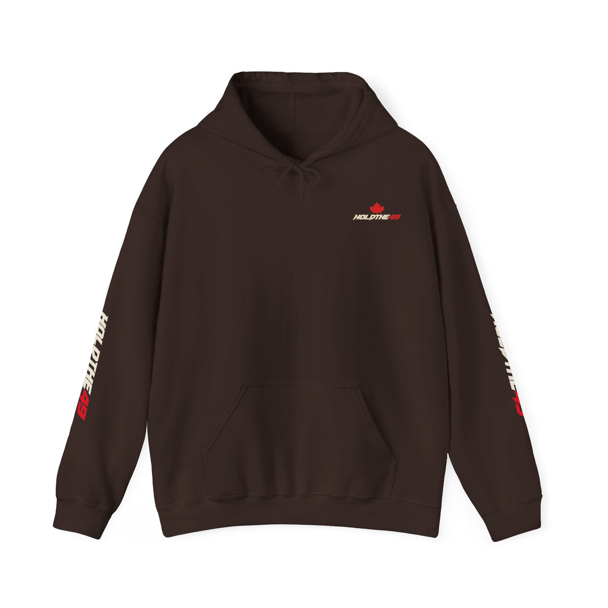 HOLDTHE49 Predator Goose Full Print Hoodie in Dark Chocolate