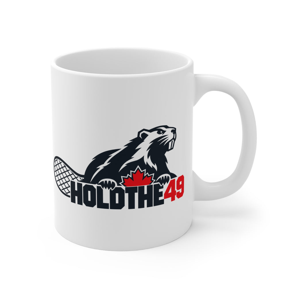 HOLDTHE49 Lifestyle Angry Beaver Ceramic Mug, alternate view
