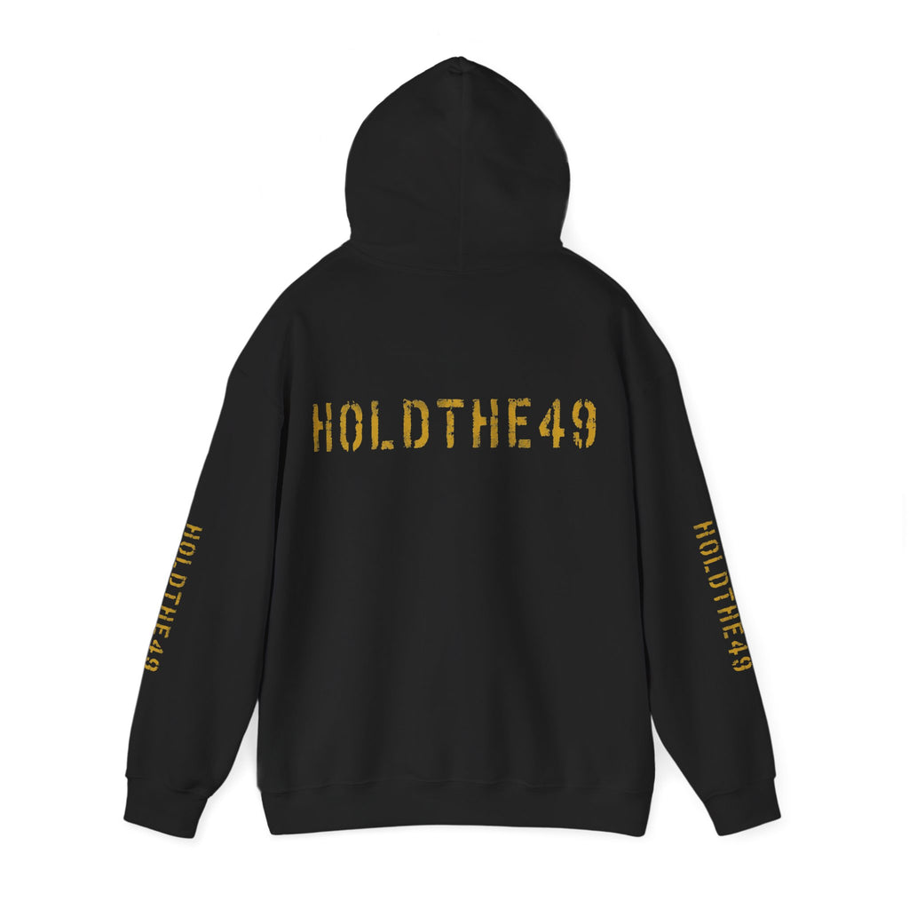 HOLDTHE49 Vintage Military Stencil Hoodie Full Print, alternate view