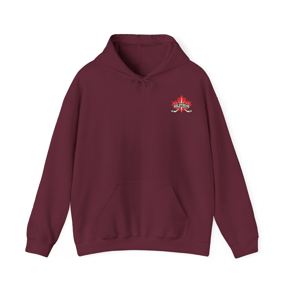 HOLDTHE49 Hockey Hoodie in Maroon