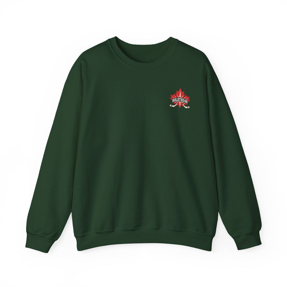 HOLDTHE49 Hockey Crewneck in Forest Green