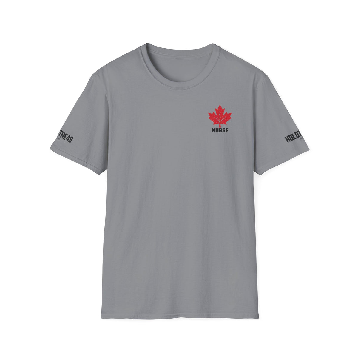 HOLDTHE49 Services Nurse Full Print Tee in Asphalt