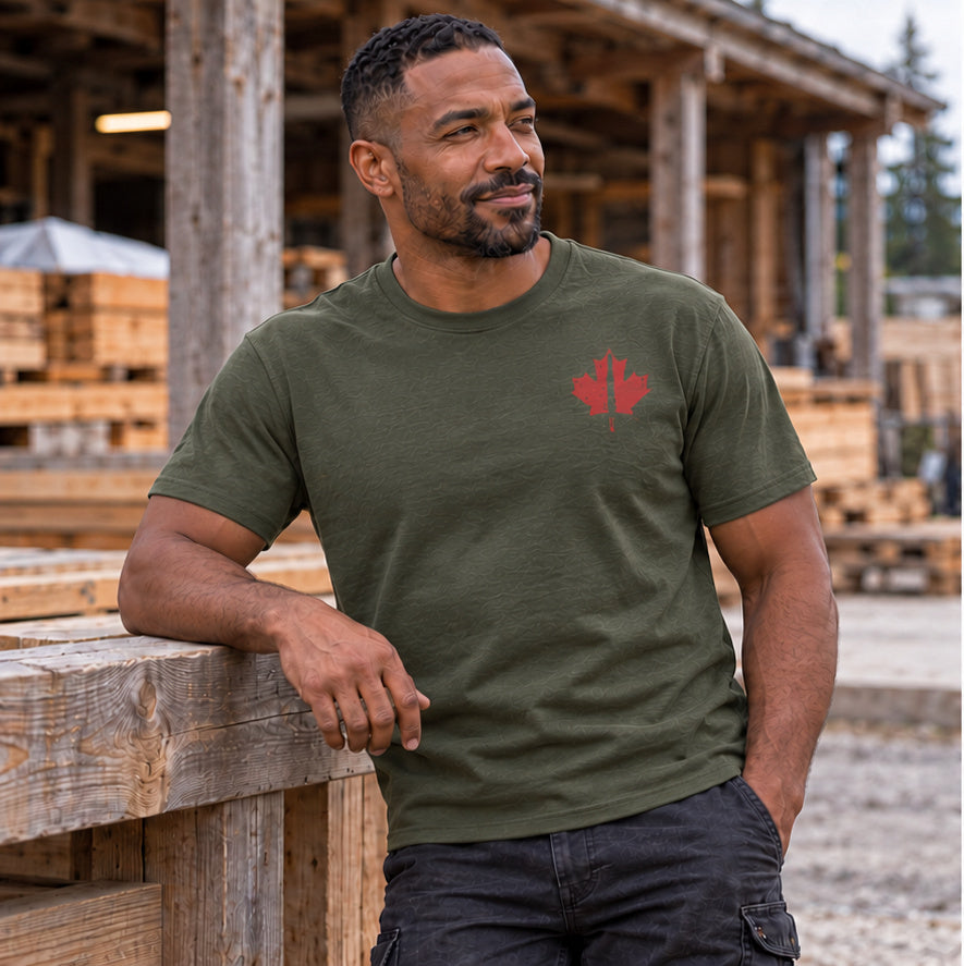 HOLDTHE49 Vintage Military Stencil Tee, lifestyle photo 2