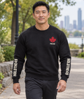HOLDTHE49 Services Police Full Print Crewneck, lifestyle photo