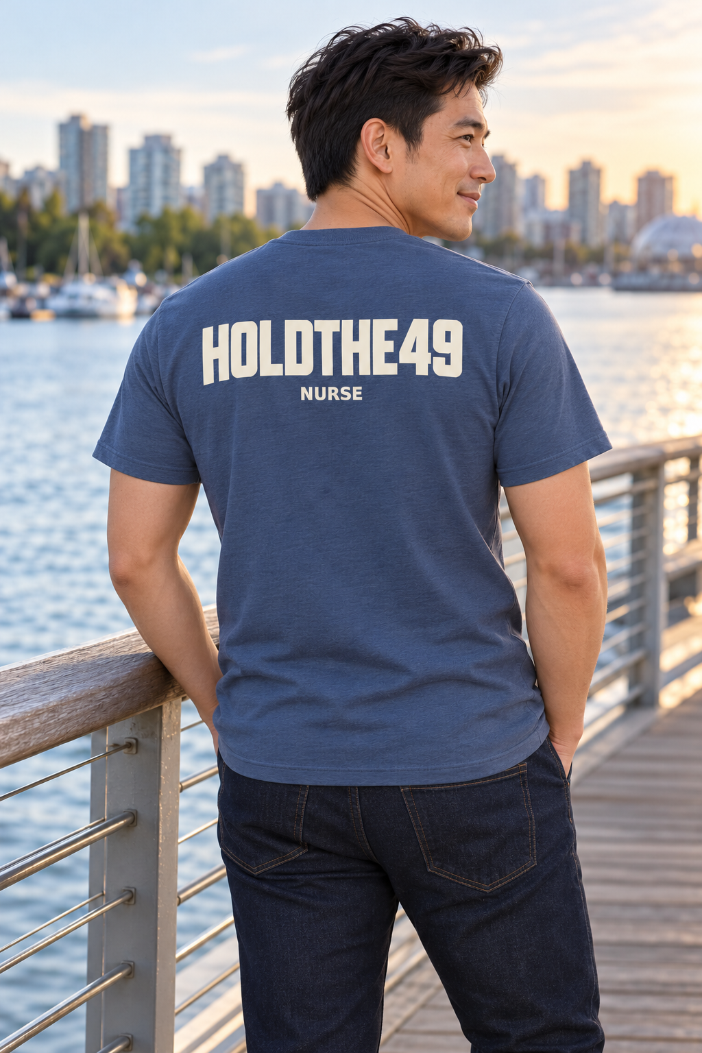 HOLDTHE49 Services Nurse Tee, lifestyle photo