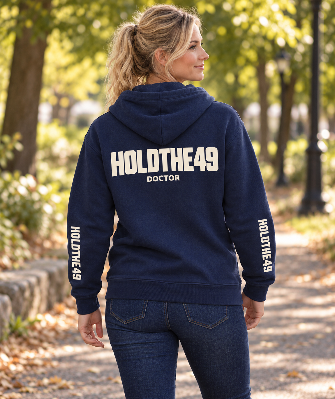HOLDTHE49 Services Doctor Full Print Hoodie, lifestyle photo