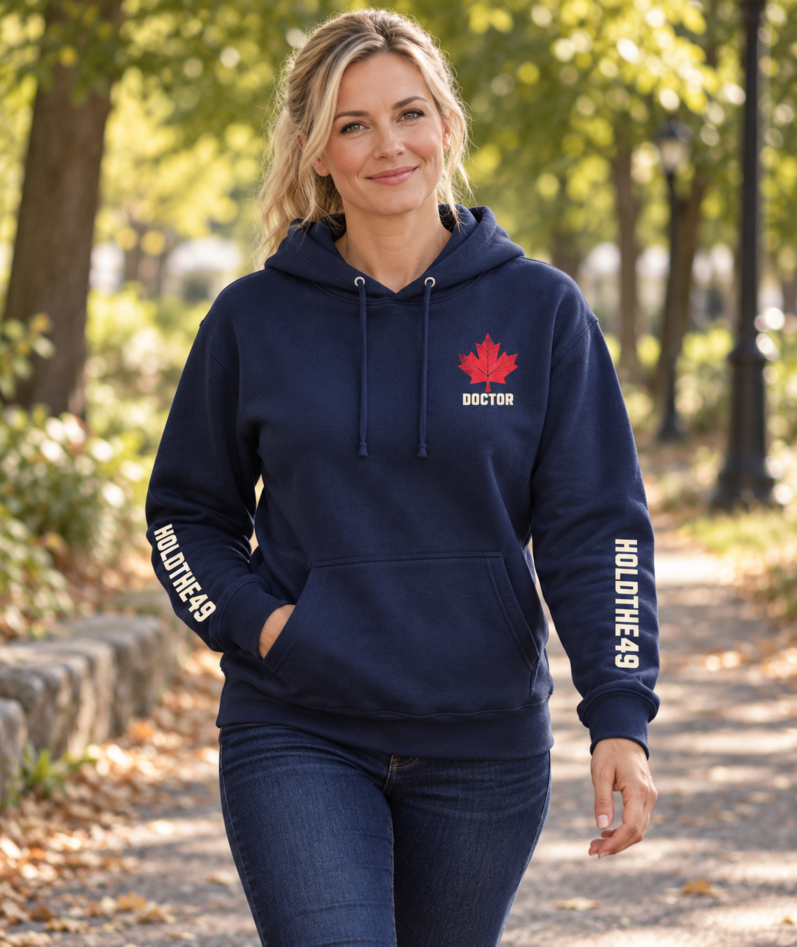 HOLDTHE49 Services Doctor Full Print Hoodie, lifestyle photo