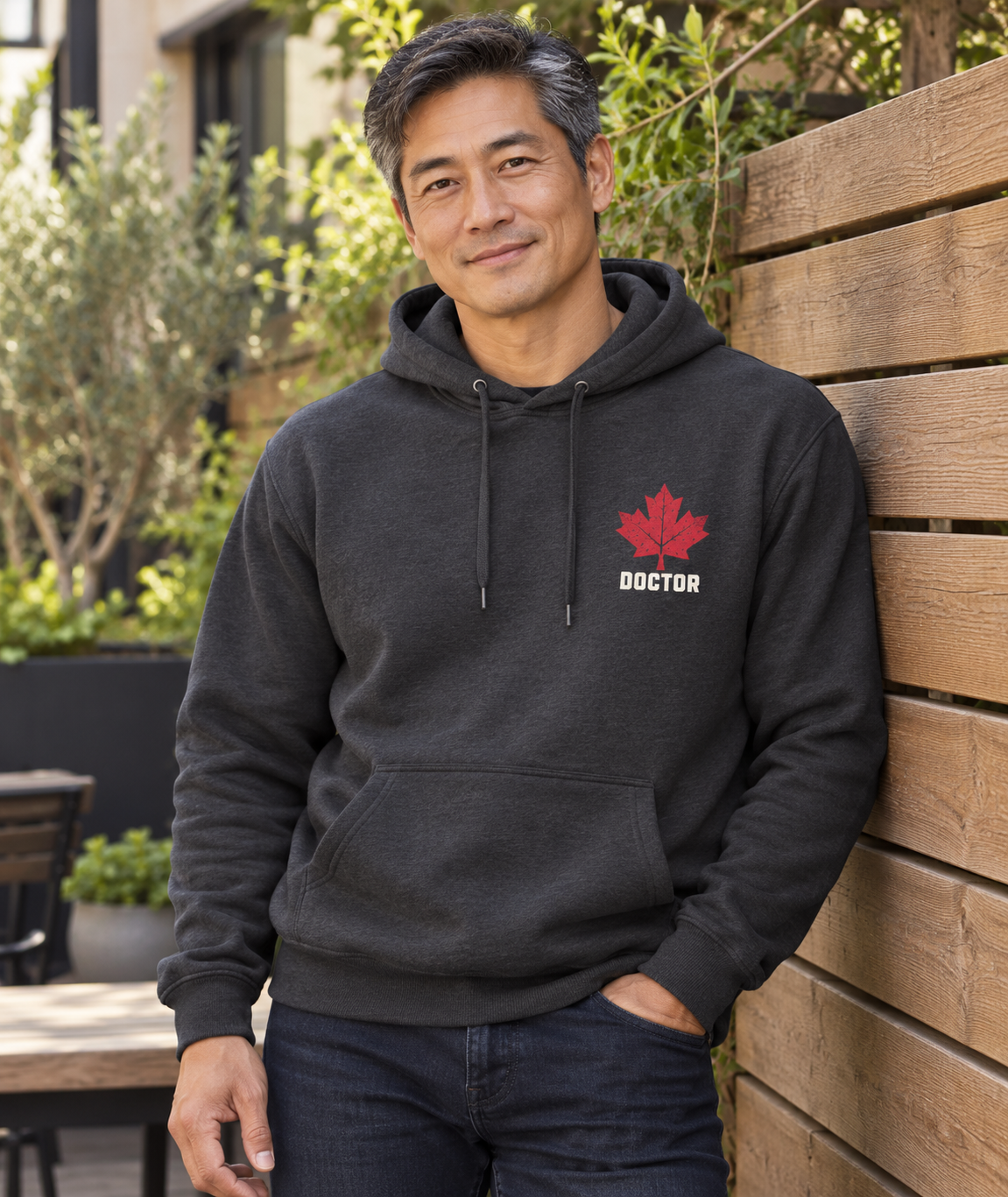 HOLDTHE49 Services Doctor Hoodie, lifestyle photo