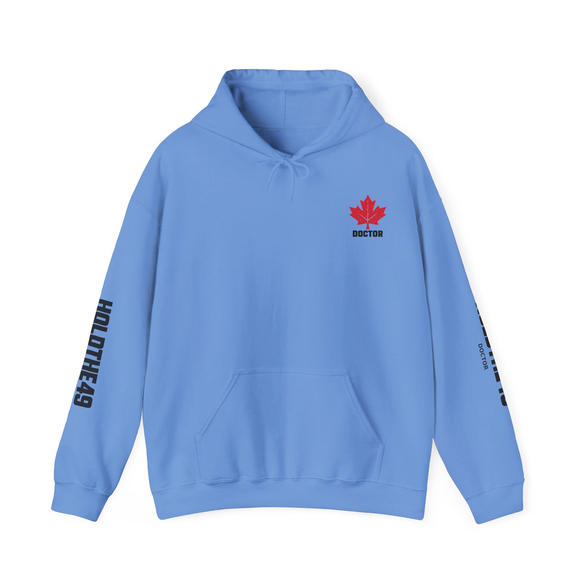 HOLDTHE49 Services Doctor Full Print Hoodie in Carolina Blue