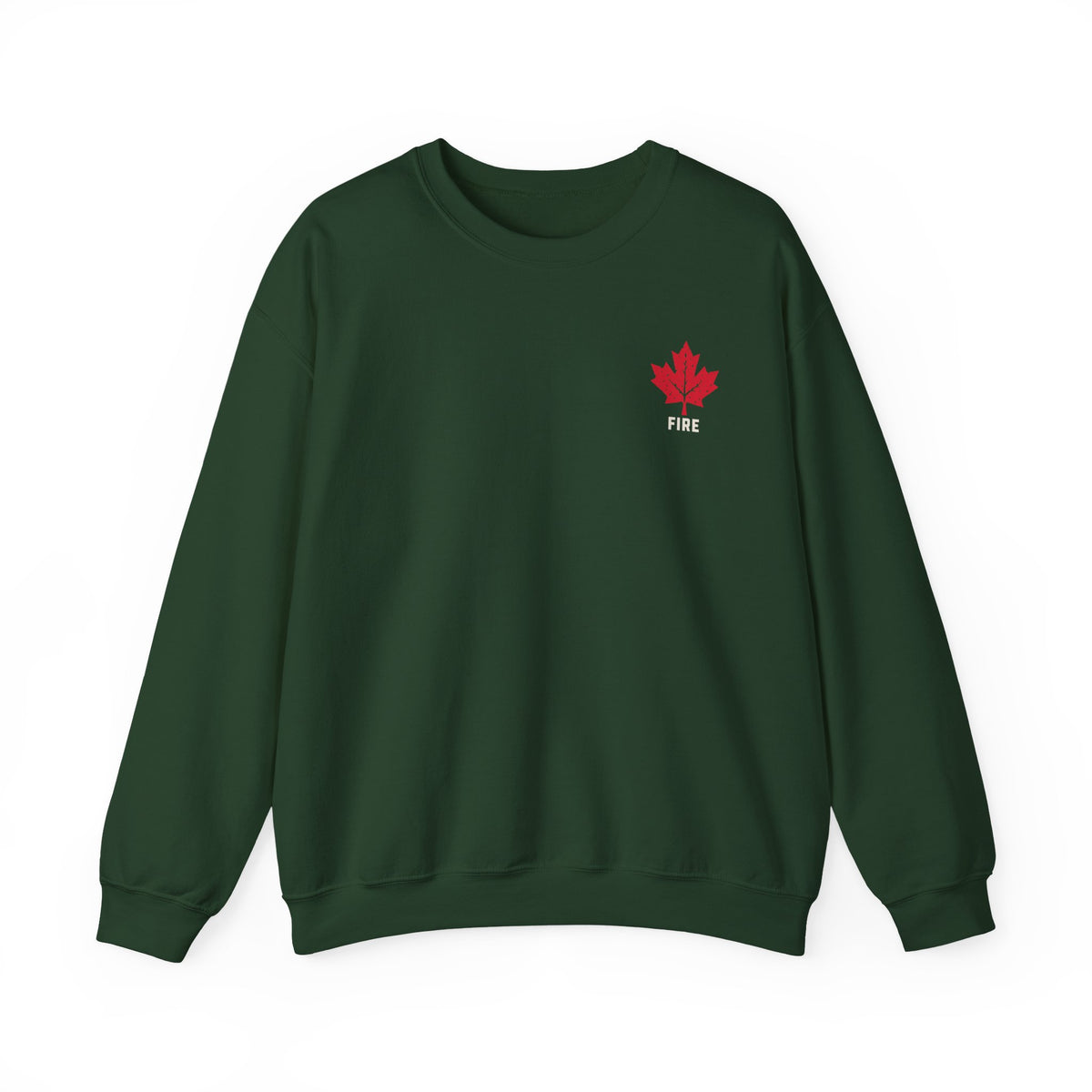 HOLDTHE49 Services Fire Crewneck in Forest Green