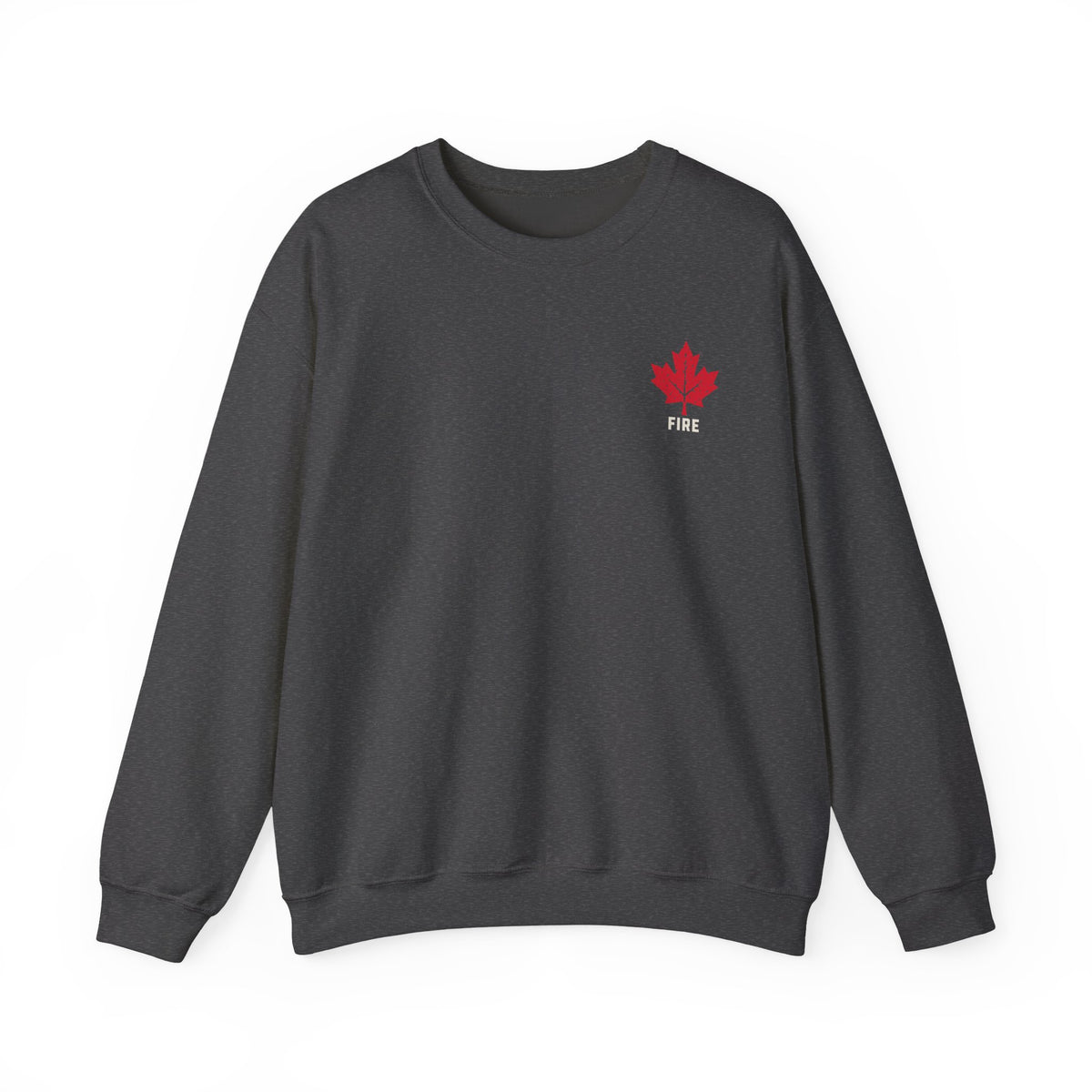 HOLDTHE49 Services Fire Crewneck in Dark Heather