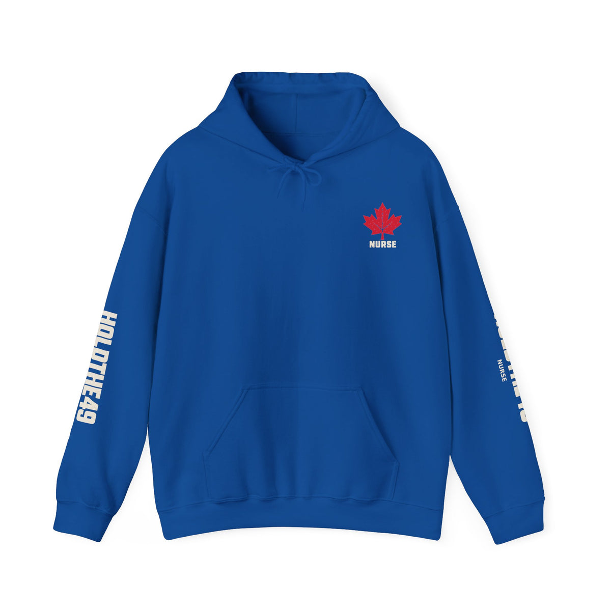 HOLDTHE49 Services Nurse Full Print Hoodie in Royal