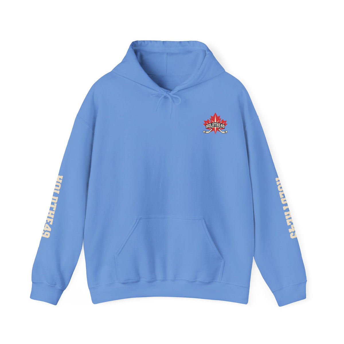HOLDTHE49 Hockey Full Print Hoodie in Carolina Blue