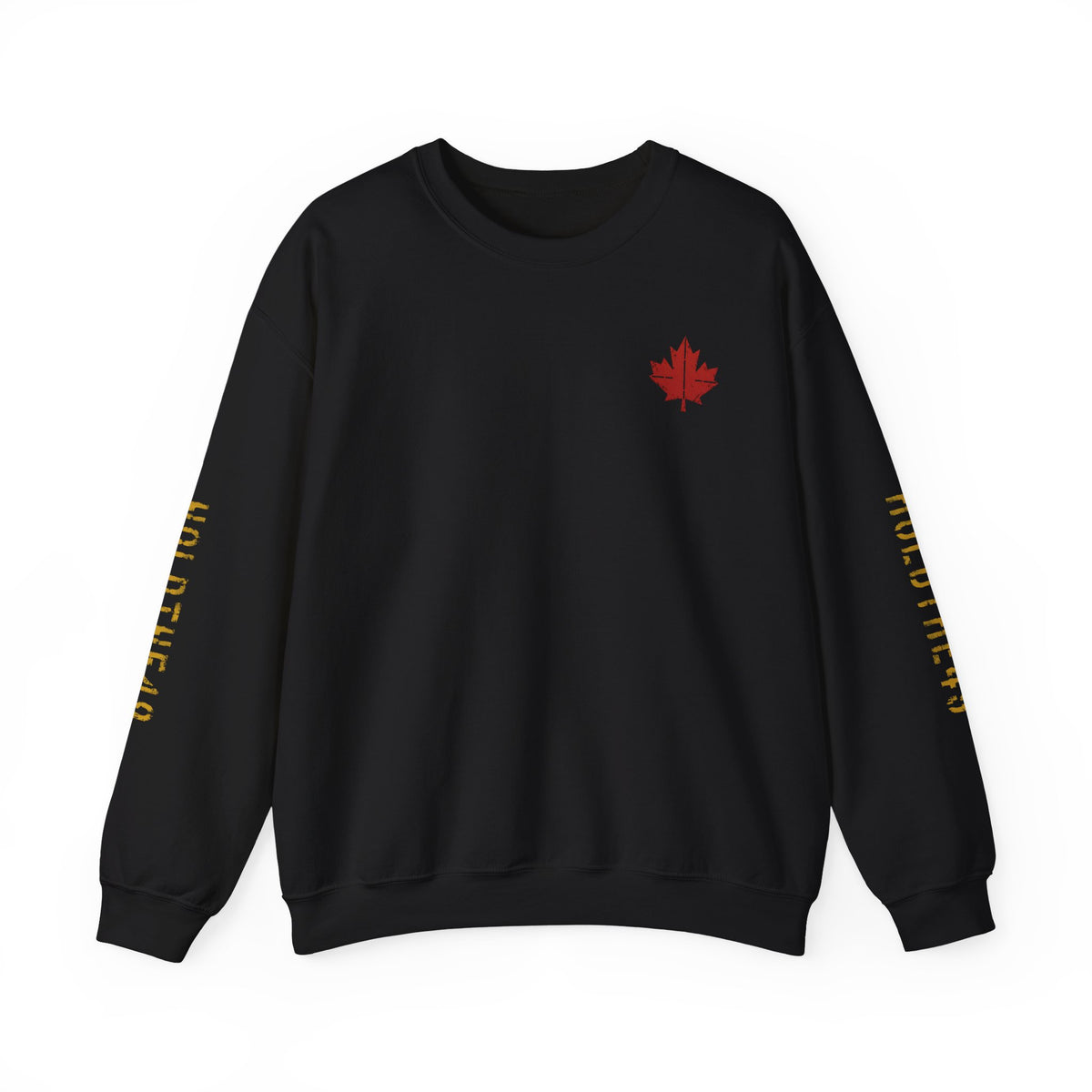 HOLDTHE49 Vintage Military Stencil Crewneck Full Print in Black