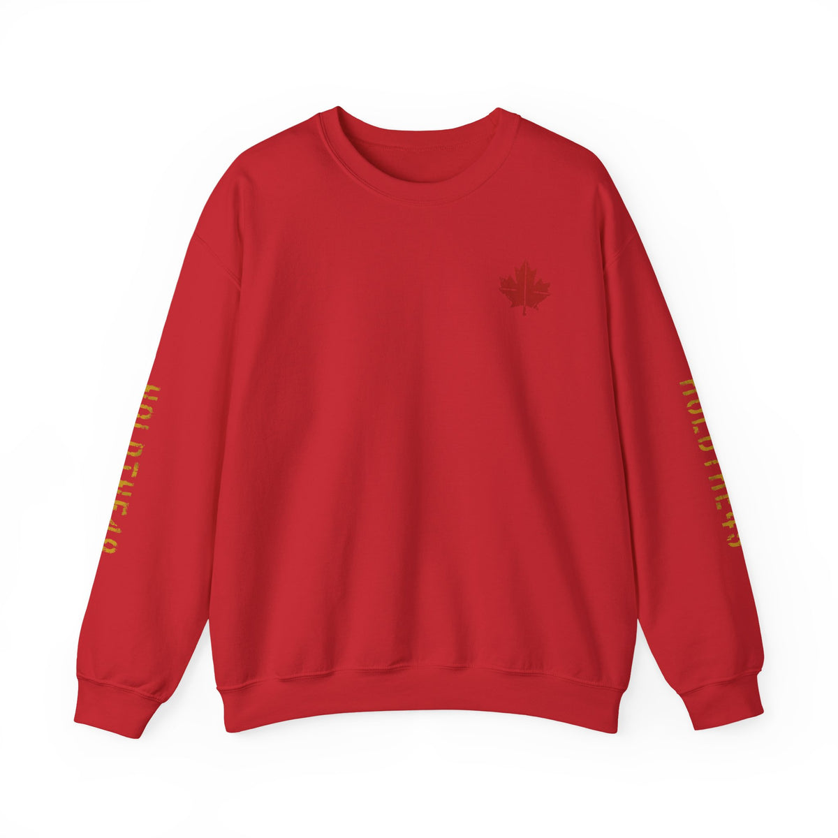 HOLDTHE49 Vintage Military Stencil Crewneck Full Print in Red