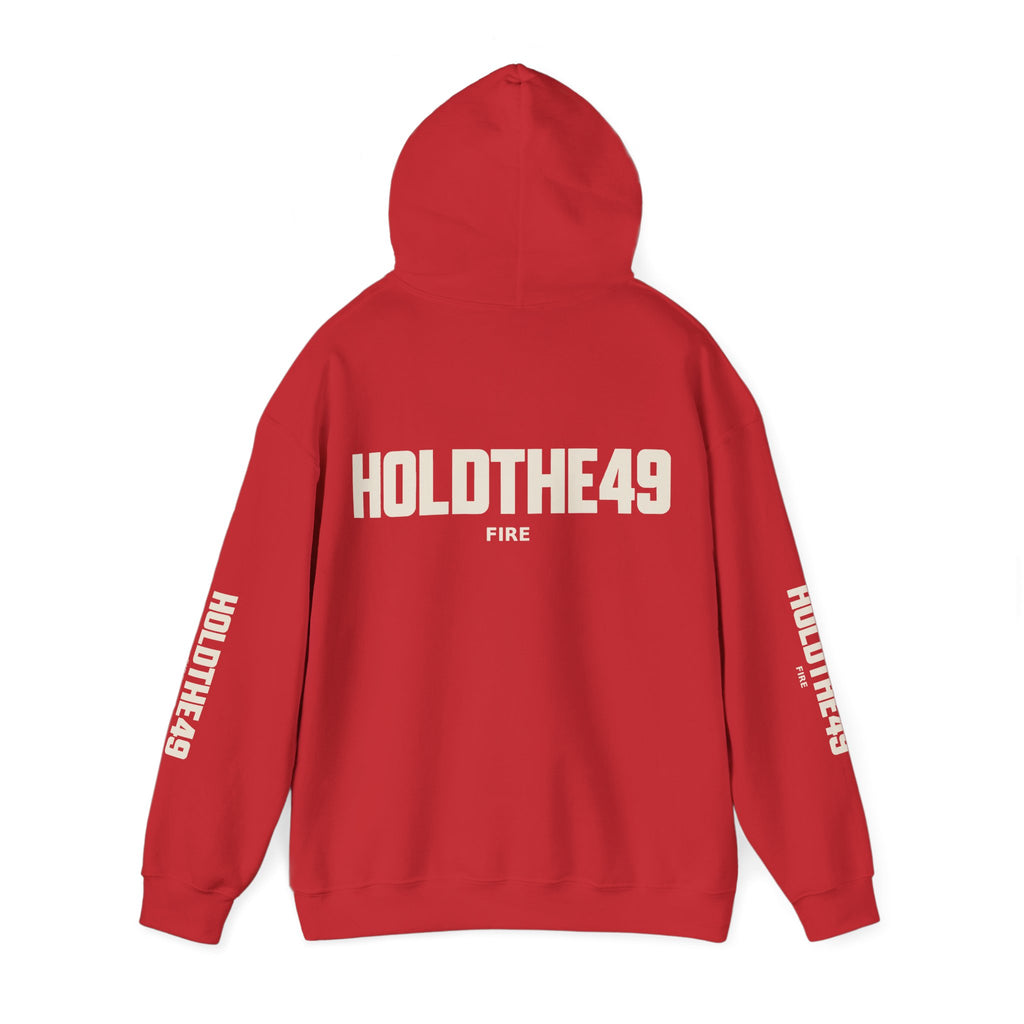 HOLDTHE49 Services Fire Full Print Hoodie, alternate view