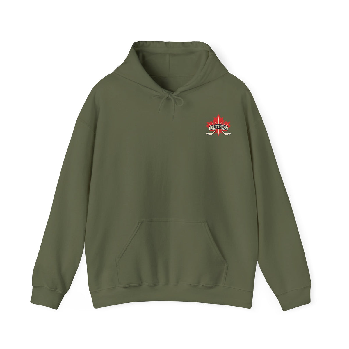 HOLDTHE49 Hockey Hoodie in Military Green