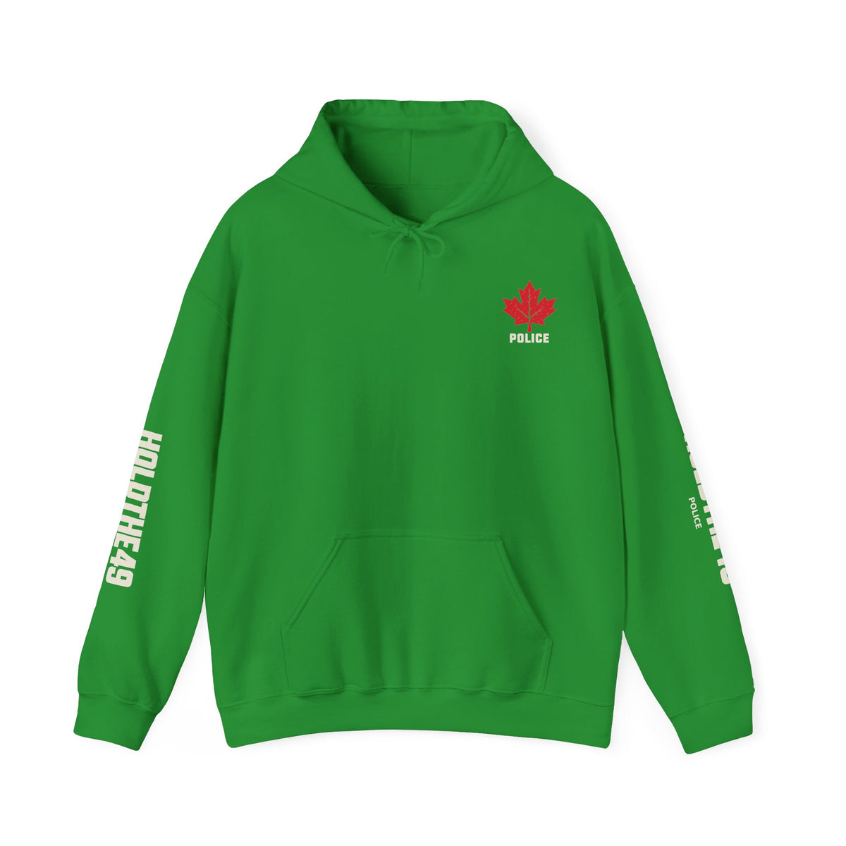 HOLDTHE49 Services Police Full Print Hoodie in Irish Green