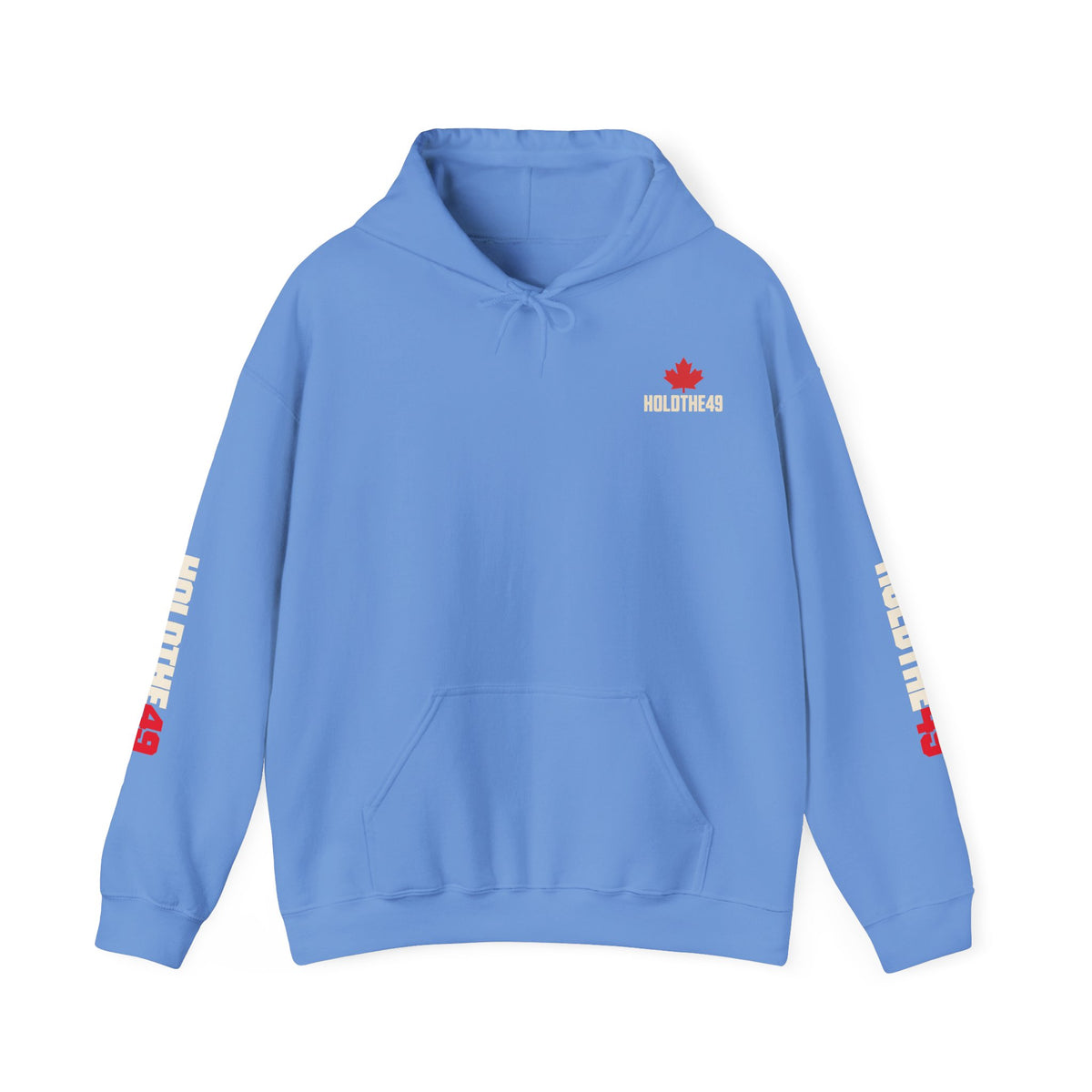HOLDTHE49 Angry Beaver Full Print Hoodie in Carolina Blue