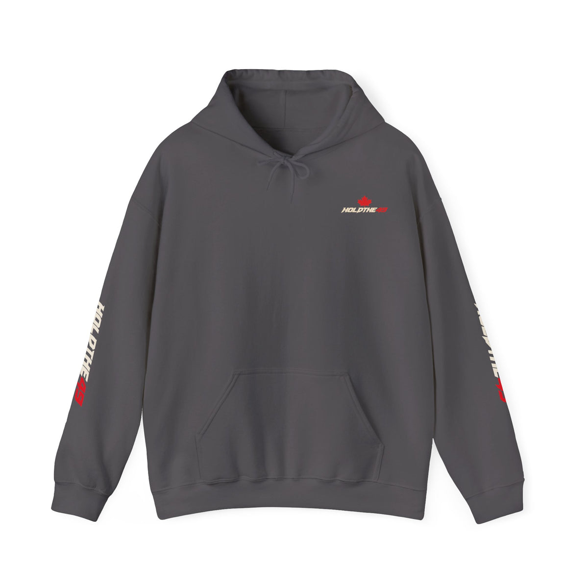 HOLDTHE49 Predator Goose Full Print Hoodie in Charcoal