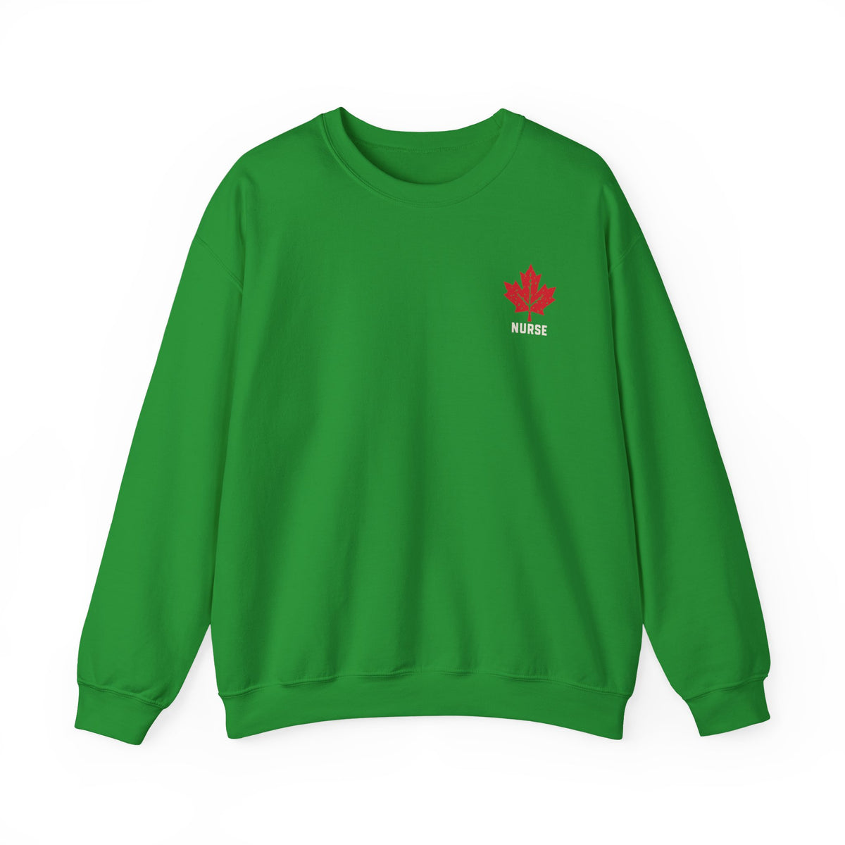 HOLDTHE49 Services Nurse Crewneck in Irish Green